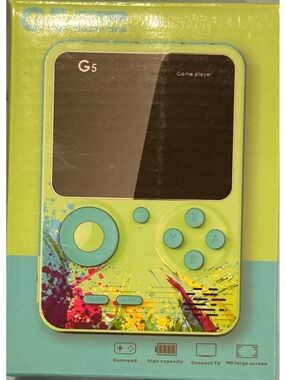 G5 Handheld Retro Game Console 500 in 1 Rechargeable 3”Color Screen New/Open Box